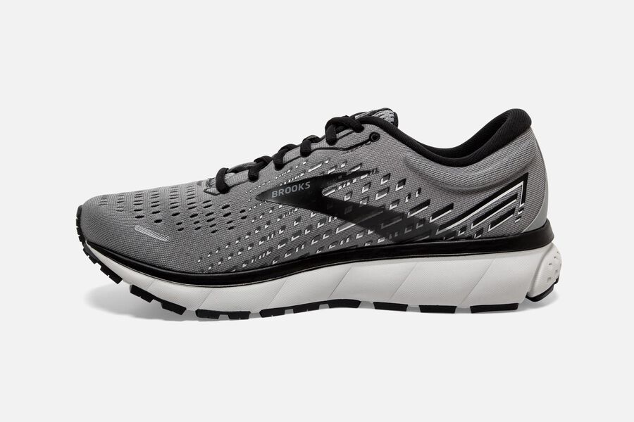 Brooks Ghost 13 Road Running Shoes Mens Grey/Black 479021-MPW